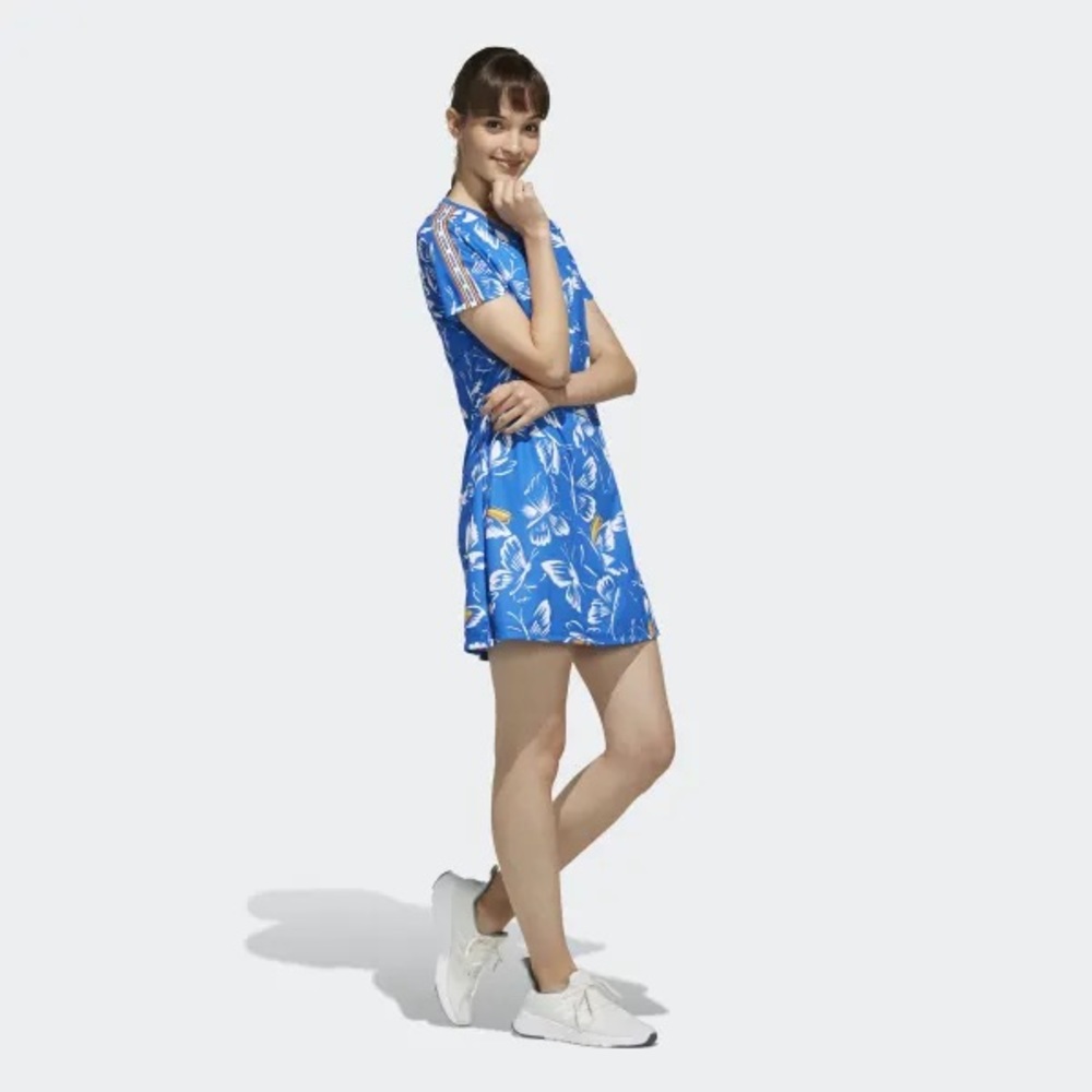 FARM RIO x Adidas PRINT DRESS Butterfly size small